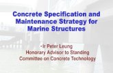Concrete Specification and Maintenance Strategy … · Concrete Specification and Maintenance Strategy for ... Part 2 – Maintenance Strategy for Marine Structures . ... 0.4 0.42