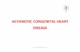 ACYANOTIC CONGENITAL HEART DISEASE · ACYANOTIC CONGENITAL HEART ... defects. IAP UG Teaching slides 2015‐16 4 ASD