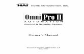 OmniPro II Owner's Manual (Version 2.4)defenderaccess.com/User-Manual-HAI-OmniPro-II-User-Guide (1).pdf · Owner’s Manual Document Number 20R00-2 Rev. 2.4 May, ... 3 = User ...