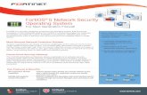 FortiOS 5 Network Security Operating System - Kapsch · FortiOS® 5 Network Security Operating System ... FortiOS also integrates well with third-party solutions such ... (PAP, CHAP,