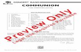 CONCERT BAND COMMUNION - Alfred Music · CONCERT BAND PROGRAM NOTES ... Paulding Band, ... The work begins with a statement of the favorite warm-up of the East Paulding Band; the