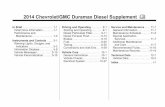 2014 Chevrolet/GMC Duramax Diesel Supplement · 2014 Chevrolet/GMC Duramax Diesel Supplement M ... fluid approved to Allison Transmission ... turn on the service engine soon light