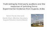 Truth-telling by third party auditors and the response of ... · Truth-telling by third party auditors and the response of polluting firms: Experimental Evidence from Gujarat, India