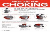 First Aid for Choking - New York State Department of Health · Title: First Aid for Choking Author: New York State Department of Health Subject: chocking aid Keywords: choke, heimlich,