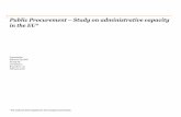 Public Procurement Study on administrative capacity …ec.europa.eu/regional_policy/sources/policy/how/improving... · Public Procurement – Study on administrative ... Public Procurement