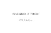 Revolution in Ireland - RC History · Revolution in Ireland 1798 Rebellion. Ireland in the 1790’s • Ireland ruled by the British but Irish parliament limited by Poyning’sLaw.