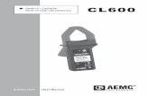 RMS CLAMP-ON MODULE SIMPLE LOGGER CL600 · Weight (with battery): 17.1 oz Maximum Conductor ... • Remove the logger from the conductor ... Double-click on the desired file to open