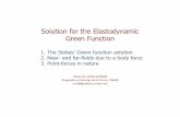 Solution for the Elastodynamic Green Functionusuarios.geofisica.unam.mx/cruz/Sismologia2/Lecture5.pdf · Solution for the Elastodynamic Green Function Lamé’s Theorem: If the displacement