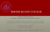 Rhode Island College - RITELL project/Swedish.pdf · Rhode Island College ... The Swedish Culture ...