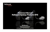 Technical Manual ReSound Sydney Platform BTEgto.gnresound.com/service/GNReSound/PLATFORM/Sydney/0197030_… · Technical Manual ReSound Sydney Platform BTE . ... Transfer of ID plate