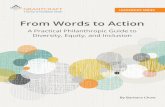 From Words to Action - grantcraft.org · or quote from this paper with attribution to GrantCraft and Barbara Chow and inclusion of the copyright. For more information, email GrantCraft