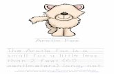 Arctic/Fox The/Arctic/fox/is/a///// small/fox/a/little/less// … · Animal Notebooking for Beginners is FREE exclusively on TodaysFrugalMom.com. Created by Bonnie Rose Hudson WriteBonnieRose.com.