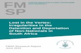 FORCED MIGRATION STUDIES PROGRAMME WITS … · Lost in the Vortex: Irregularities in the Detention and Deportation of Non-Nationals in South Africa Roni Amit Forced Migration Studies