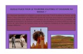 QUELLE PLACE POUR LE TOURISME EQUITABLE …voyageurs-solidaires.com/.../2013/05/TourismesolidaireauMaroc.pdf · Le tourisme équitable et solidaire au Maroc Le développement durable