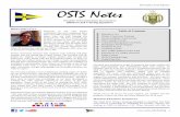 Draft Nov 2016 OSTS Notes - United States Naval Academy Newletters/11-20… · November(2016(Edition(! ( 1 DIRECTOR’S CUT Welcome to our new OSTS volunteers who just completed their