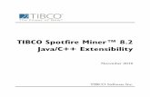 TIBCO Spotfire Miner 8.1 Java/C++ Extensibility · 2 important information some tibco software embeds or bundles other tibco software. use of such embedded or bundled tibco software