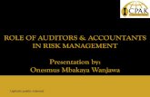 ROLE OF AUDITORS & ACCOUNTANTS IN RISK … · o It helps an organisation accomplish its objectives ... Enterprise Risk Management is a strategic activity within Whirlpool. ... the