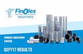 Q2FY17 RESULTS - finolexpipes.com · Endorsing Finolex Pipes in the movie M.S Dhoni the untold story starring Sushant Singh Rajput in the month of September 2016. ... presentation