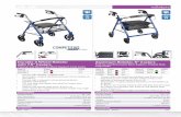 COMPETITIVE - Drive Medical · customer service | 800.371.2266 PAGE 7 rollators Aluminum Rollator, 6" Casters Fold-Up and Removable Back Support, Padded Seat, Loop Locks Item # Color