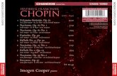 FRYDERYK FRANCISZEK CHOPIN - Chandos Records · PDF fileIMOGEN COOPER’S CHOPIN CHAN 10902 CHAN 10902 CHANDOS ... 20 in A flat major ... 2 Nocturne, Op. 62 No. 1 7:39
