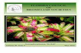 FLORIDA COUNCIL OF BROMELIAD SOCIETIESfcbs.org/newsletters/FCBS/2016/05-2016.pdf · This newsletter is a quarterly publication of the Florida Council of Bromeliad Societies. ... from