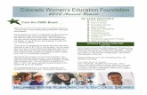 Colorado Women’s Education Foundationcwef.org/wp-content/uploads/2012/04/AnnualReport2010.pdf · A new brochure was designed to help with ... Dottie Lamm Michele Obermeier LaRai
