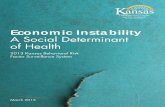 Economic Instability A Social Determinant of Health · Economic Instability A Social Determinant of Health. ... *Prevalence estimates for race and ethnicity were age-adjusted to the