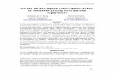 A study on interrupted consumption: Effects on …€¦ · impacts instantaneous utility or immediate wellbeing (Faria & Mcadam, ... Nelson and Meyvis' (2008) empirical research,