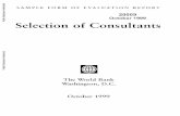 20009 October 1999 Selection of Consultants - …documents.worldbank.org/curated/en/593311467991040419/pdf/multi... · October 1999 Selection of Consultants ... 5 Section I applies