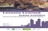 Lessons Learned - Home | Climate Framework · Increasing tree canopy is often considered in ... defined impacts as the direct effect of current and projected changes in temperature
