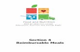 Section 4 Reimbursable Mealssquaremeals.org/Portals/8/files/training/DCH/05-DCH12-Reim Meals.pdf · Section 4 – Reimbursable Meals ... Food-purchasing (watch for sales); ... each