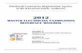2012 - EsaSafe · 2012 . MASTER ELECTRICIAN ... e-Laws currency date is Monday March 12, 2012. PART VIII ELECTRICAL SAFETY ... Conflict 113.10 …