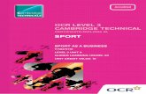 CeRTIFICATe/DIPLOMA IN SPORT - ocr.org.uk · of sport is big business and global ... (e.g. brand equity, brand loyalty ... Learners need to identify the factors that contribute to