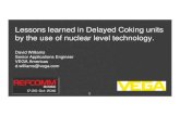 Lessons learned in Delayed Coking units by the use of ... · Lessons learned in Delayed Coking units by the use of nuclear level technology. ... Switching of the drum occurs at Point