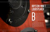 REVIEW Bryston Mini T Loudspeakerbryston.com/PDF/reviews/2015_06_Review_Mini_T_Tone_Magazine.pdf · Bryston Mini T Loudspeaker ... John Renbourn and Bert Jancsh’s acoustic guitars,