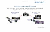 Omron CP1W-MODTCP61 CP1L / CP1H / CJ2M · PDF fileA CP1L or CP1H PLC with 2 option board slots can use 2 CP1W-MODTCP61 ... operating in the Master / Client mode. The CP1W- MODTCP61