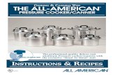 PRESSURE COOKER/CANNER - Pick your own american pressure can… · THE ALL-AMERICAN ® PRESSURE COOKER/CANNER ... Repair Parts Price List ... modiﬁcations or changes of any type