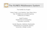 The RUNES Middleware System - University College … · RUNES The RUNES EU Project Paolo Costa, Luca Mottola, Gian Pietro Picco Dip. Di Elettronica ed Informazione Politecnico di