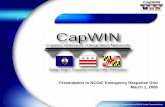 Presentation to NCOIC Emergency Response Grid March …ahltek.com/WhitePaperspdf/Homeland Defense/CapWIN Presentation to... · Presentation to NCOIC Emergency Response Grid March