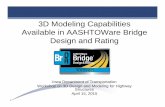 3D Modeling Capabilities Available in AASHTOWare Bridge ... Iowa 3D Workshop.pdf · 3D Modeling Capabilities Available in AASHTOWare Bridge ... Reinforced and Post-Tensioned Concrete