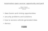 Automotive open source: opportunity and peril - she she-devel.com/  · PDF fileAutomotive open source: opportunity and peril ... making use of real-time data ... MontaVista's GNU/Linux