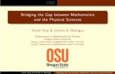 Bridging the Gap between Mathematics and the Physical Sciencesmath.oregonstate.edu/bridge/talks/Orono.pdf · Language Examples Bridging the Gap between Mathematics and the Physical