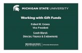 Working with Gift Funds - Michigan State Universityforesource.msu.edu/_files/pdf/Gift-Funds.pdf · Slide 1 Working with Gift Funds ... – Income distributed per share. Slide 14 ...