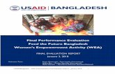 Final Performance Evaluation Feed the Future Bangladesh · USAID/Bangladesh Development Objective ... Development Training (EDT), Village Savings & Loan ... Advanced Chemical Industries,
