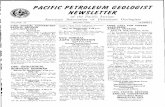 PAC/FIC PETZOLEUM GEOLOGIST NEWSIETTER · Program Coordinator, Pacific Section ... 1977-Petroleum Testing Service 111~. Activities: ... 1951-1954-Baroid Mud Logging