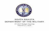 SOUTH DAKOTA DEPARTMENT OF THE MILITARY · 129th MPAD MOBILE PUBLIC AFFAIRS DETACHMENT 12 25 153rd EN BN ENGINEER BATTALION HEADQUARTERS 12 45 152nd ... • Repair Drainage and Install