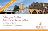 Einladung zum Equal Pay Regionaltreffen Rhein … Rhein... · Und wie geht es nach den Branchenzuschlägen weiter? Außerdem haben wir ausreichend Zeit für die Diskussionsrunden