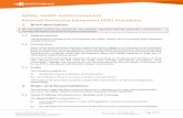 Safety, Health and Environment Personal Protective ... · (iv) the development and maintenance of the PPE Catalogue in accordance with the PPE Improvement Group Charter (EDM# 13262897)