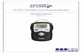 OI-315 TOCSIN H2S Personal Monitor - Otis …€¦ · !4! Introduction This document is an Operation Manual containing diagrams and step-by-step instructions for proper operation