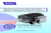 MARATHON ELECTRIC MOTORS BASIC TECHNICAL DATA … · MARATHON ELECTRIC MOTORS BASIC TECHNICAL DATA & PRICES SERIES PE3